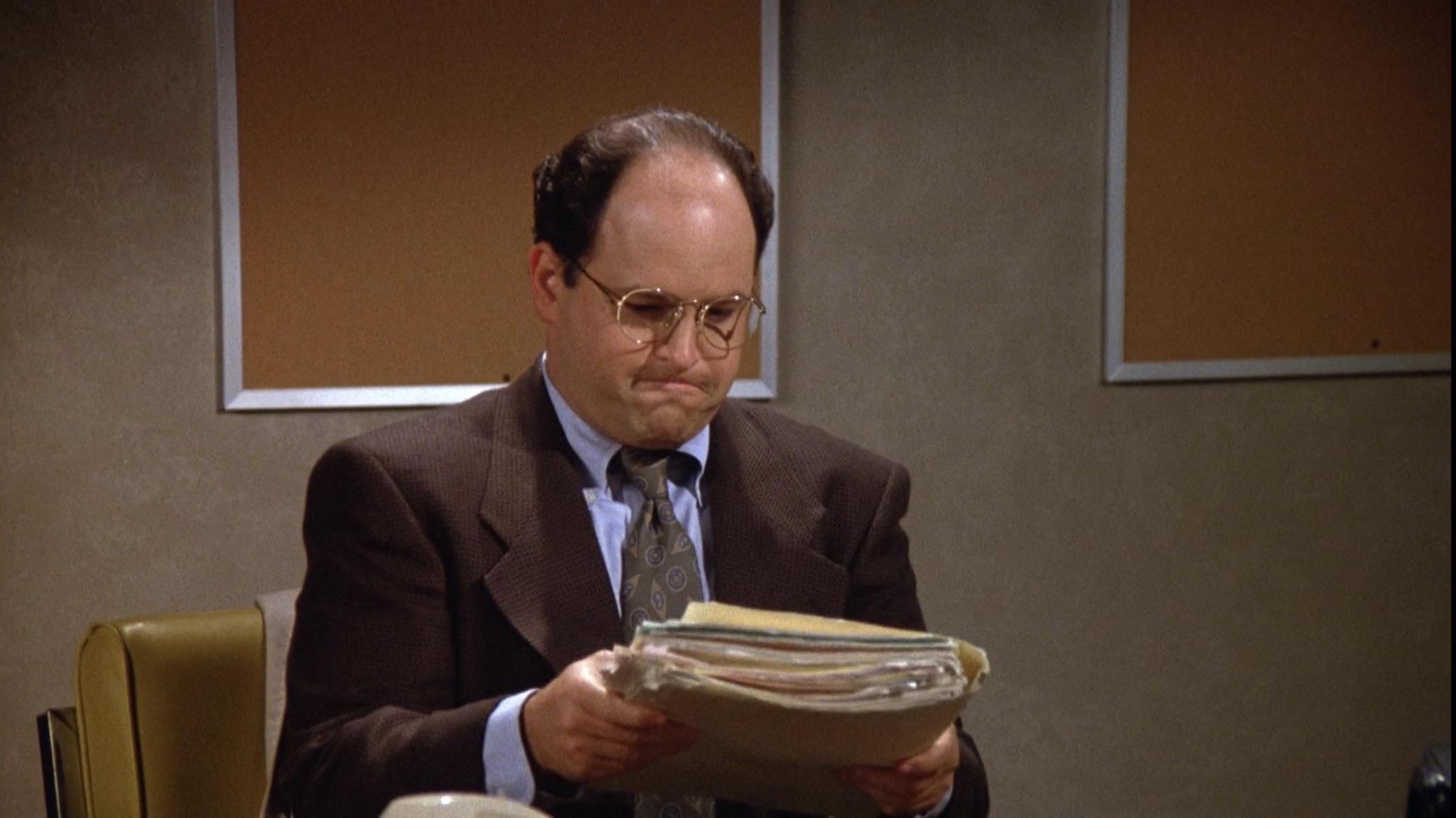 George Costanza with the Penske file